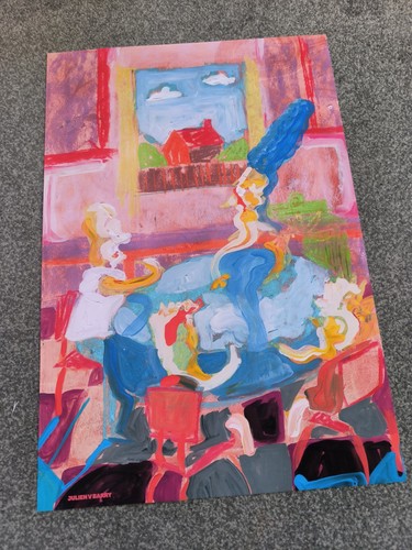 Simpsons print painting - simpsons, a3+