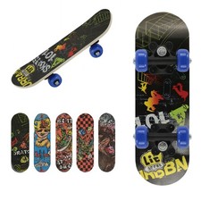 SKATEBOARD SKATE IN LEGNO FANTASIE VARIE COLORATO BAMBINI RAGAZZI 43CM 90458