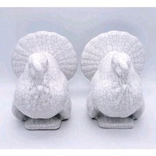 2 FERMALIBRI/SCULTURA IN CERAMICA-TACCHINO-DESIGN T.FAENZA ITALY-ANNI 70-VINTAGE