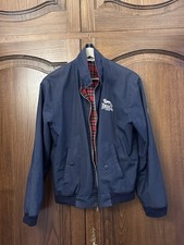 LONSDALE Giubbino Bomber Slim Fit Blu Navy Usato Vintage