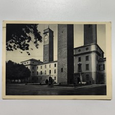 PAVIA PZZA LEONARDO DA VINCI E SCUOLA ALLIEVI UFFICIALI DI COMPLEMENTO CARTOLINA