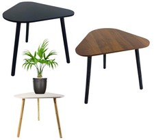 Tavolino Salotto Triangolare Tavolo Basso da Soggiorno Camera Ufficio 44x38 H39 