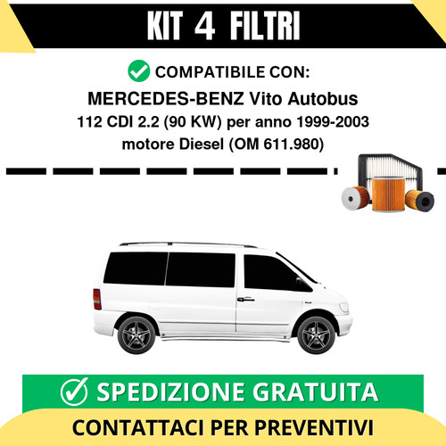 Kit filtri tagliando per - kit, 4
