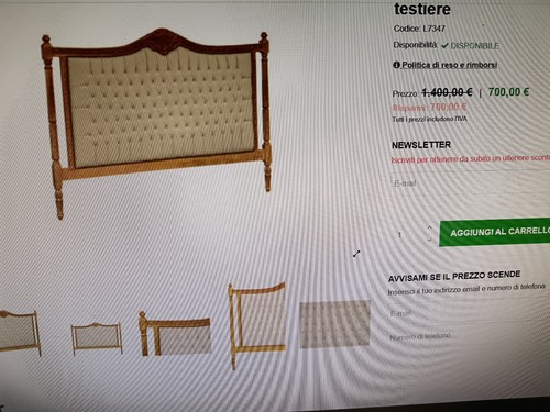 Testata letto legno - letto,