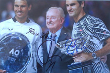Federer/Nadal/Laver orig. Autografo 20x30 Australian Open