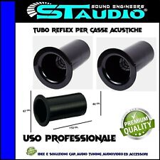 Tubo di accordo 67mm. per casse acustiche reflex subwoofer SPL hi-fi car audio -