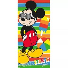 DISNEY Telo mare spugna bambini stampa Mickey Mouse summer 100% cotone 70x140