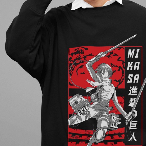 Felpa attack titan maglione - attack,