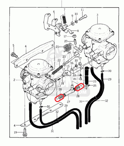 Oring carburatore - 4x,
