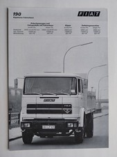 FIAT 190 - CAMION - depliant