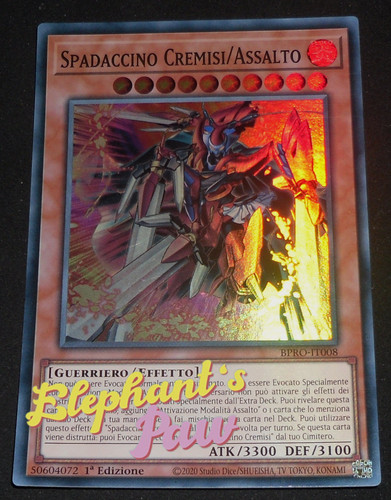 Yugioh spadaccino cremisi - yugioh,