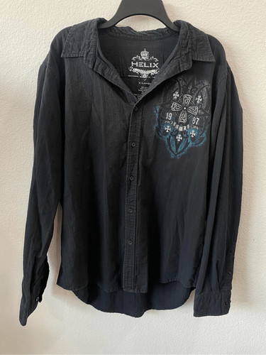 Camicia uomo y2k helix con - camicia,