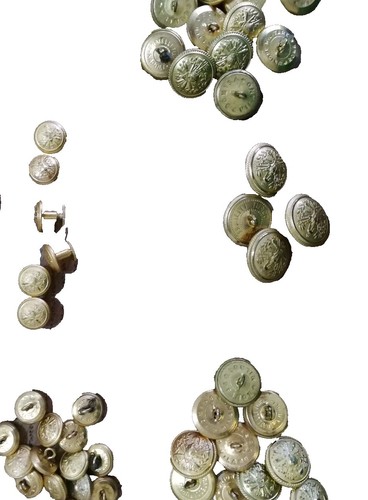 Bottoni spillette dorati - bottoni, e