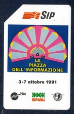 GIAN - Scheda telefonica  SIP   "SMAU 1991  usata"  G. 136