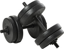 Set Manubri Palestra 20Kg (4X2.5Kg, 4X2Kg), Pesi Palestra Con 8 Dischi Da 2Kg, 2