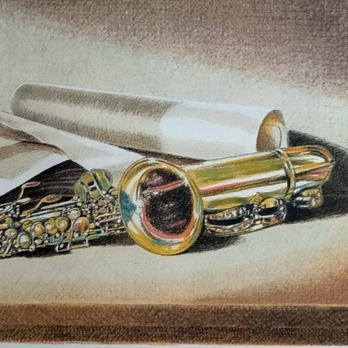 Litografia sergio nardoni - sergio, sax