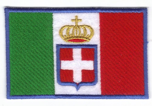 Patch bandiera sabauda con - sabauda,