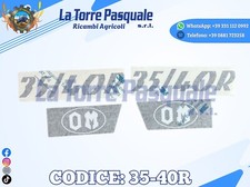 ADESIVI DECALCOMANIA TRATTORE