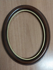 Cornice IN LEGNO MDF OVALE 048MO NOCE FILO ORO largh.3 H.2.7 BATT.1 CM