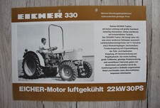 Eicher depliant originale per trattore 330 22kW 30cv