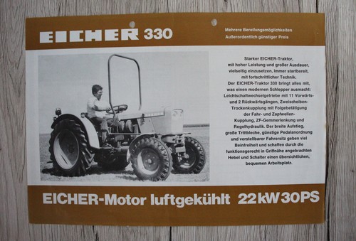 Eicher depliant originale per