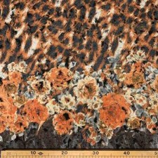 Tessuto Cappotto Lana Cotta Animalier 50 Cm 6312