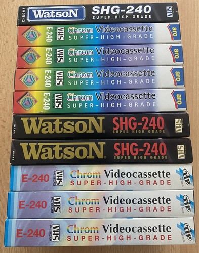 Videocassette vhs usate - 10,