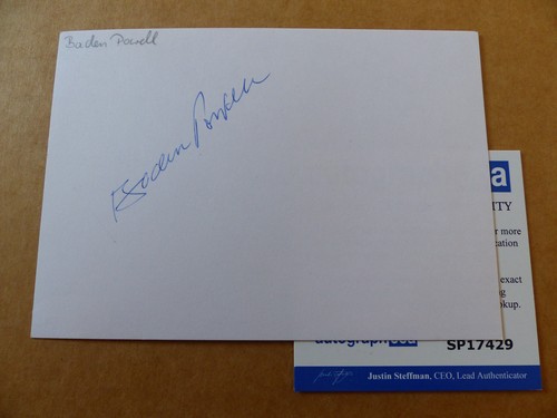 Baden powell autografo - powell, firmato