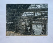 Acquatinta Di Vecchio Fienile