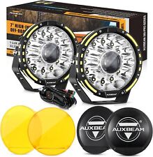 AUXBEAM 7 pollici 360-PRO LED barra luminosa da lavoro combo fendinebbia guida fuoristrada + copertine
