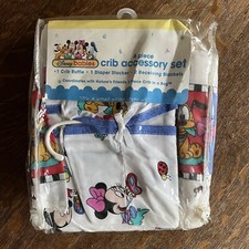  Set accessori culla Dundee Disney Neonati 4 pezzi vintage NOS
