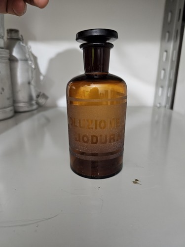 Pharmacy glass bottle - bottle, with