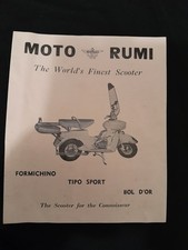 Moto Rumi Scooter sales &