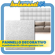 Pannello polistirolo Decorativo per soffitto e parete Dimensioni 50x50cm Bern