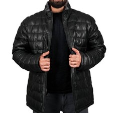 Giubbotto uomo nero vera pelle