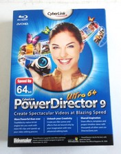 Nuovo Cyberlink Ultra 64 Power Director 9 Blu-ray Disc Videomaker 884799000805