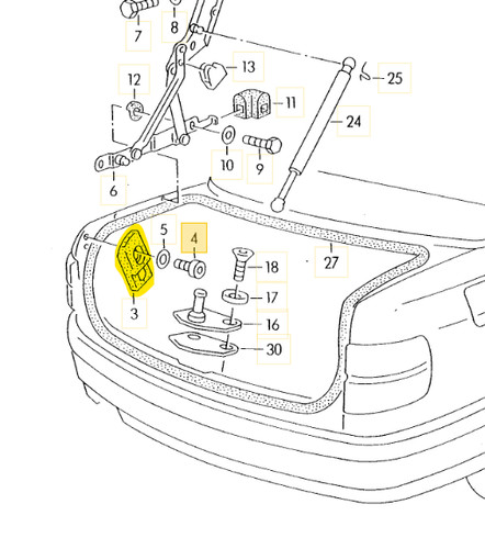 Per audi cabrio tipo b4 - per,