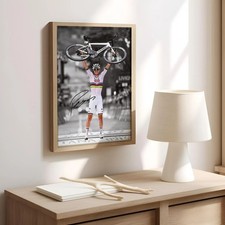 Poster Tadej Pogacar campione di ciclismo bici corsa arte da parete decorazione sportiva