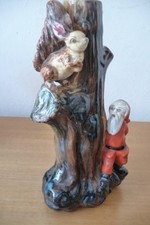 Bottiglia/vaso vintage in ceramica Coronetti - Cunardo (VE). H. cm. 25