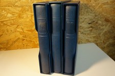 3 raccoglitori Lindner blu con