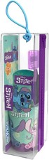 KIT IGIENE ORALE PER BAMBINI STITCH DISNEY SPAZZOLINO DENTRIFICIO SET DA VIAGGIO