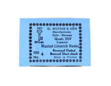 AMI MUSTAD LIMERICK HOOKS - Ref 209 - Size 4 - 100 pz - GH049