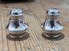 Saliera e pepiera in argento 800 anni '80. Leggere descrizione.