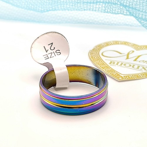 Anello acciaio uomo fascia
