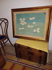 Tore Canu Pittore Sardo Quadro Olio Su Tela con Uova