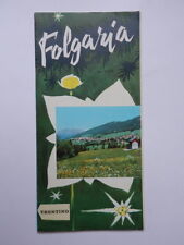 FOLGARIA TRENTINO Dolomiti estate inverno sci ski vecchia brochure