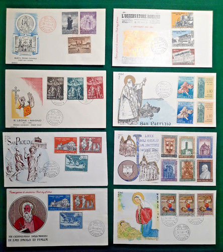 Vaticano 1961 fdc annata - vaticano,