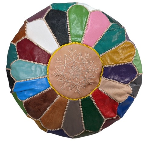 Pouf pelle marocchina - pelle,