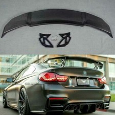 Per BMW 14-17 F80 M3 F82 M4 V Style bagagliaio posteriore in vera fibra di carbonio GT ala spoiler