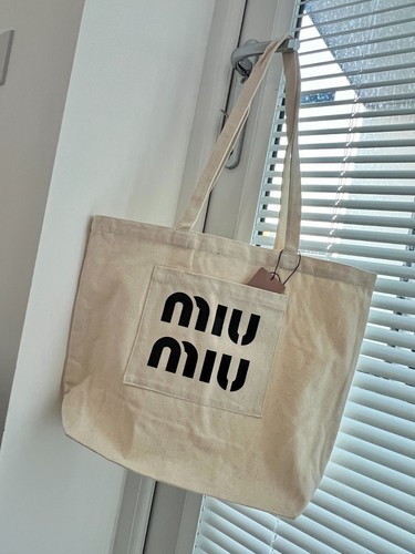 Borsa tote tela miu - tela,